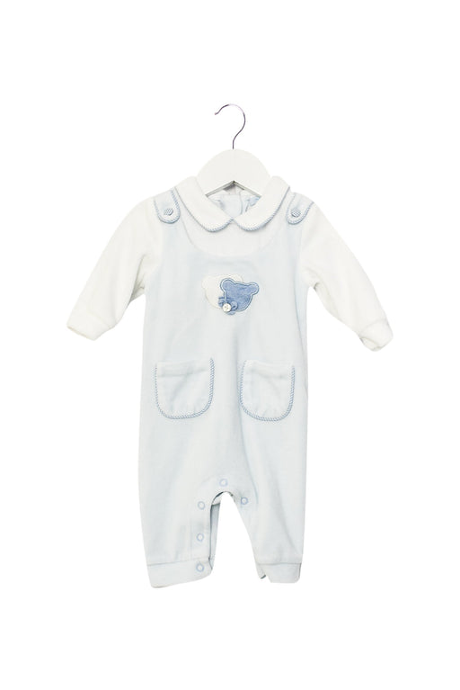 A Blue Long Sleeve Jumpsuits from Nicholas & Bears in size 0-3M for boy. (Front View)