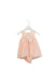 A Pink Sleeveless Bodysuits from Nicholas & Bears in size 3-6M for girl. (Front View)