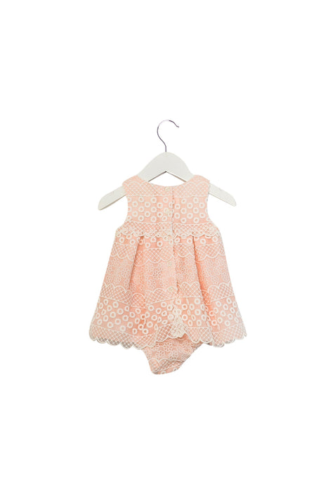 A Pink Sleeveless Bodysuits from Nicholas & Bears in size 3-6M for girl. (Back View)