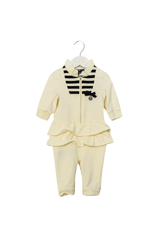 A Beige Long Sleeve Jumpsuits from Nicholas & Bears in size 0-3M for girl. (Front View)