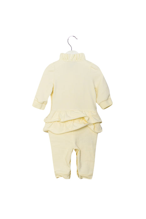 A Beige Long Sleeve Jumpsuits from Nicholas & Bears in size 0-3M for girl. (Back View)