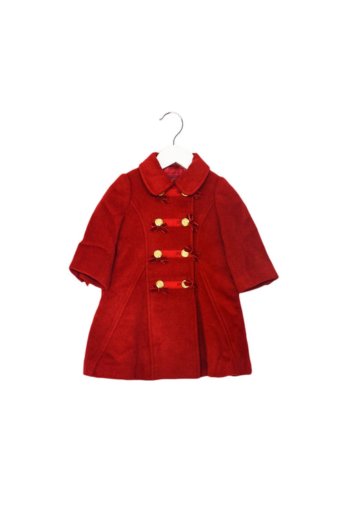A Red Coats from Nicholas & Bears in size 6-12M for girl. (Front View)