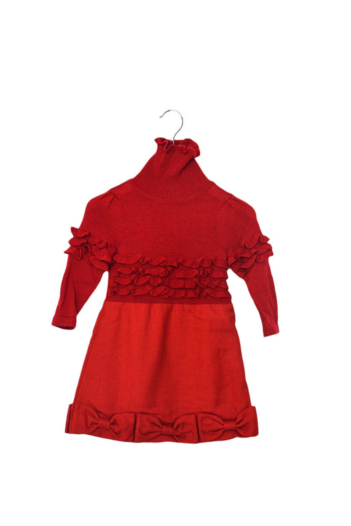 A Red Sweater Dresses from Nicholas & Bears in size 6-12M for girl. (Front View)
