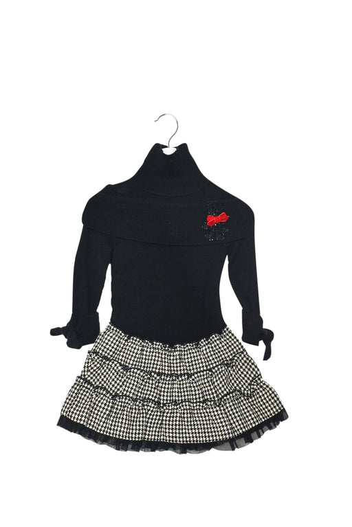 A Black Sweater Dresses from Nicholas & Bears in size 6-12M for girl. (Front View)