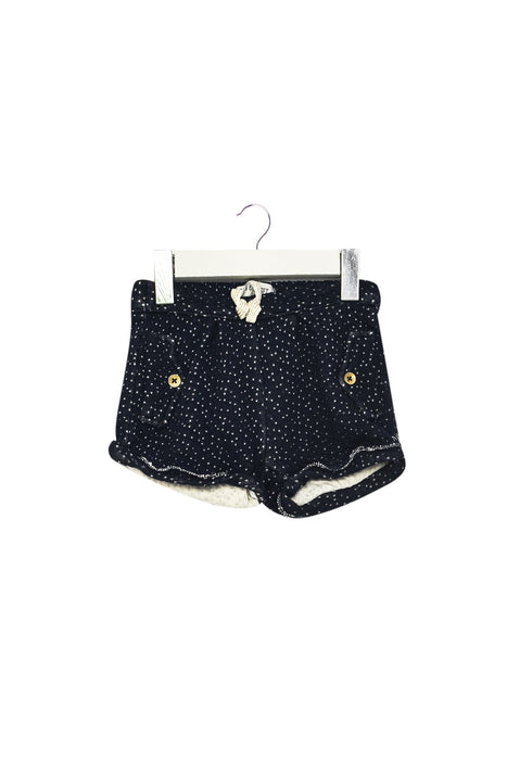 A Navy Shorts from Jean Bourget in size 3-6M for girl. (Front View)