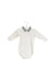 A White Long Sleeve Bodysuits from Bonpoint in size 3-6M for girl. (Front View)