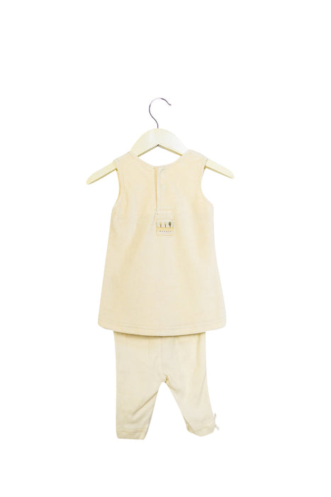 A Beige Pants Sets from Natures Purest in size 0-3M for girl. (Back View)