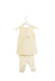 A Beige Pants Sets from Natures Purest in size 0-3M for girl. (Back View)