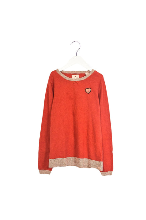 A Orange Knit Sweaters from Scotch & Soda in size 10Y for girl. (Front View)