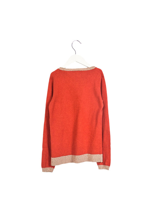 A Orange Knit Sweaters from Scotch & Soda in size 10Y for girl. (Back View)