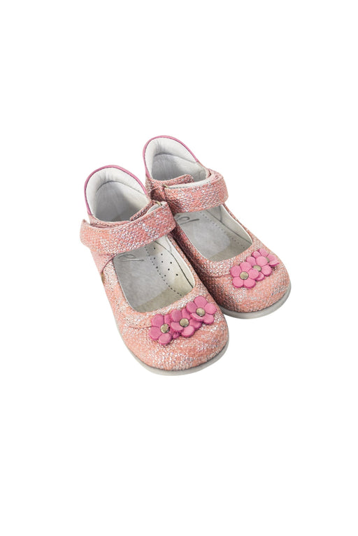 A Pink Flats from Emel in size 12-18M for girl. (Front View)