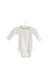 A White Long Sleeve Bodysuits from Bout'Chou in size 3-6M for girl. (Front View)