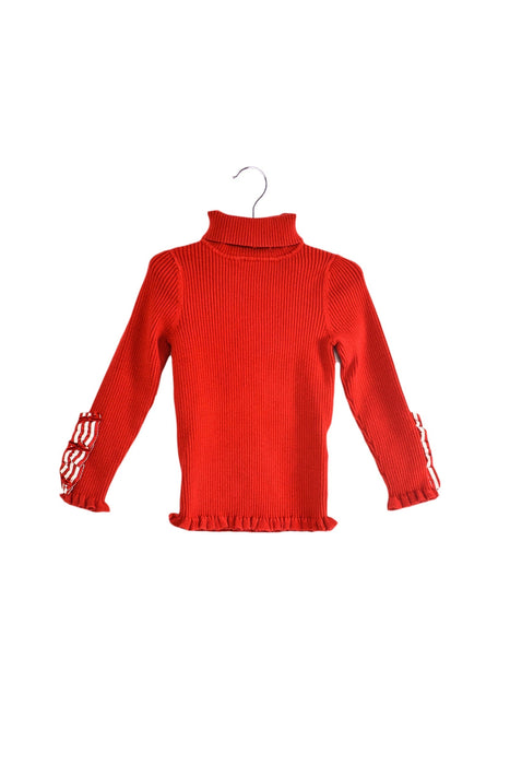 A Red Knit Sweaters from Nicholas & Bears in size 2T for girl. (Front View)