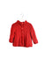 A Red Cardigans from Monnalisa in size 2T for girl. (Front View)