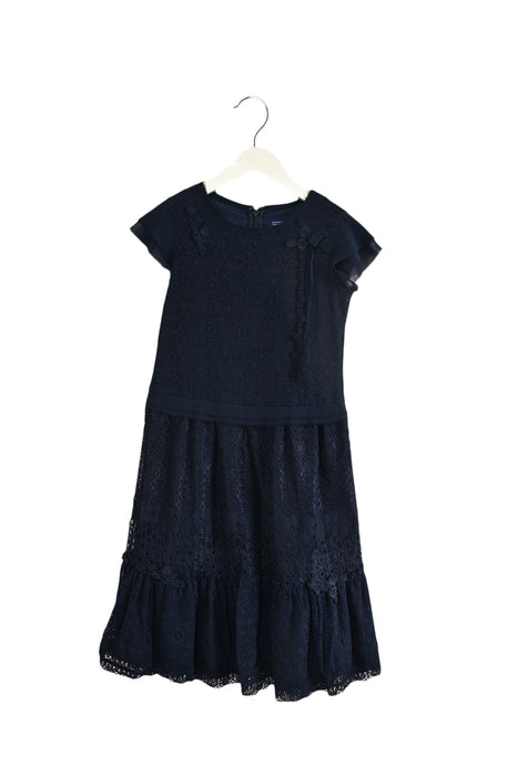 A Navy Short Sleeve Dresses from Nicholas & Bears in size 8Y for girl. (Front View)