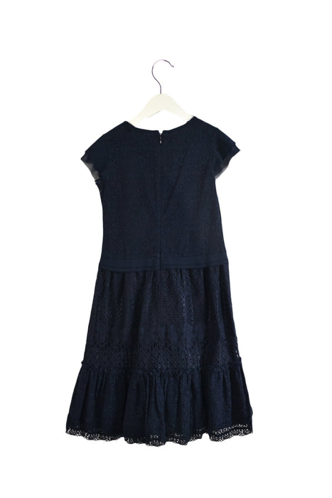 A Navy Short Sleeve Dresses from Nicholas & Bears in size 8Y for girl. (Back View)