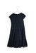A Navy Short Sleeve Dresses from Nicholas & Bears in size 8Y for girl. (Back View)
