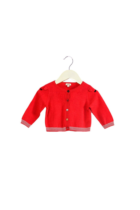 A Pink Cardigans from Catimini in size 3-6M for girl. (Front View)