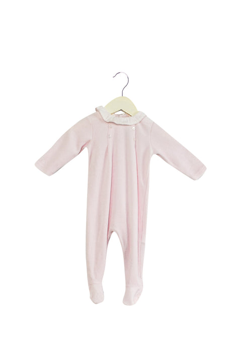 A Pink Long Sleeve Jumpsuits from Chicco in size 3-6M for girl. (Front View)