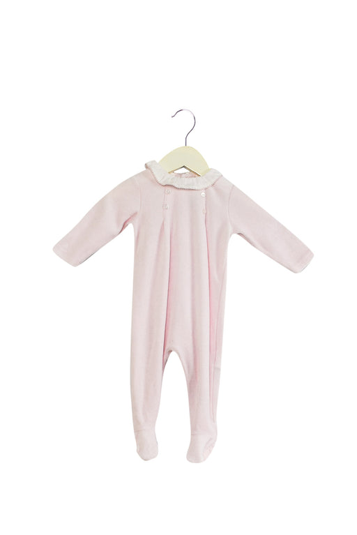 A Pink Long Sleeve Jumpsuits from Chicco in size 3-6M for girl. (Front View)