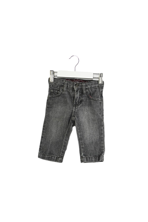A Black Jeans from Bout'Chou in size 3-6M for boy. (Front View)
