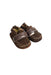 A Brown Boots & Booties from Robeez in size 3-6M for girl. (Front View)