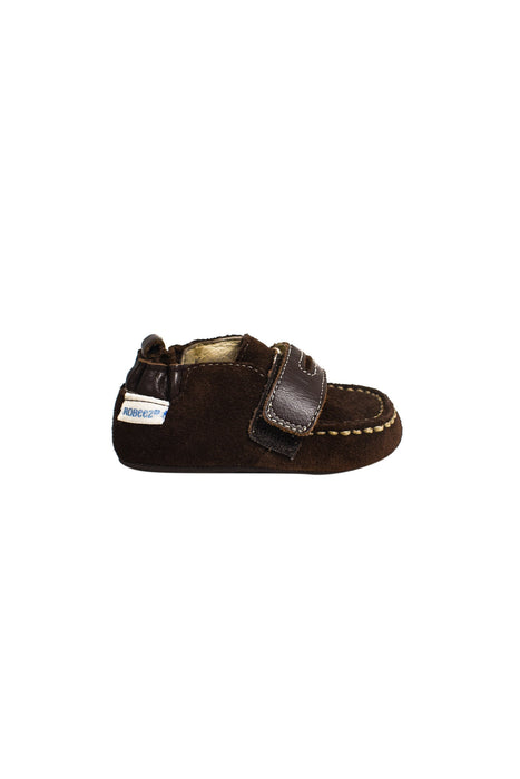 A Brown Boots & Booties from Robeez in size 3-6M for girl. (Back View)