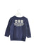 A Navy Crewneck Sweatshirts from Miki House in size 2T for girl. (Back View)