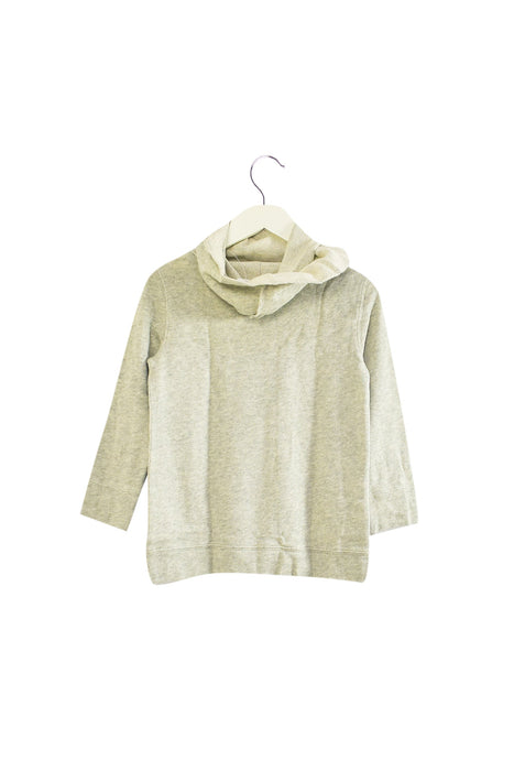 A Grey Sweatshirts from Crewcuts in size 6T for girl. (Back View)