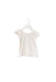 A White Short Sleeve Tops from Kidsagogo in size 3-6M for girl. (Front View)