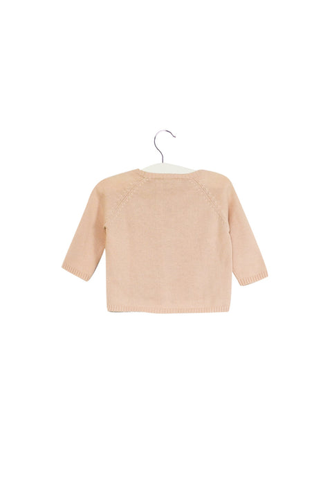 A Pink Cardigans from Marie Puce in size 3-6M for girl. (Back View)
