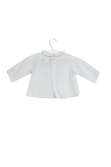 A White Long Sleeve Tops from Bonpoint in size 0-3M for girl. (Back View)