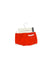 A Red Shorts from Petit Bateau in size 3-6M for neutral. (Back View)