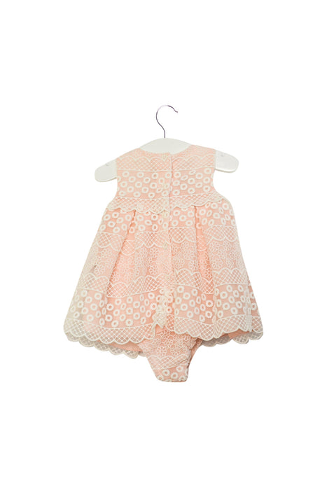 A Pink Sleeveless Dresses from Nicholas & Bears in size 6-12M for girl. (Back View)