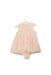 A Pink Sleeveless Dresses from Nicholas & Bears in size 6-12M for girl. (Back View)