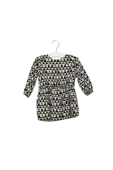 A White Long Sleeve Dresses from IKKS in size 6-12M for girl. (Front View)