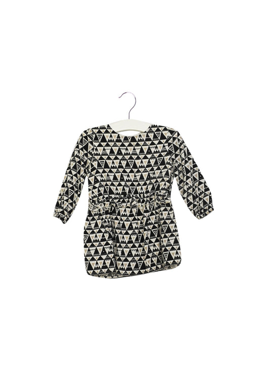 A White Long Sleeve Dresses from IKKS in size 6-12M for girl. (Front View)