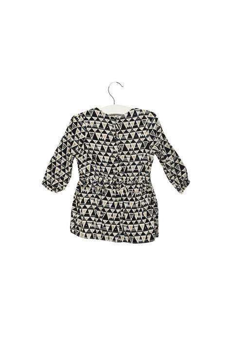 A White Long Sleeve Dresses from IKKS in size 6-12M for girl. (Back View)