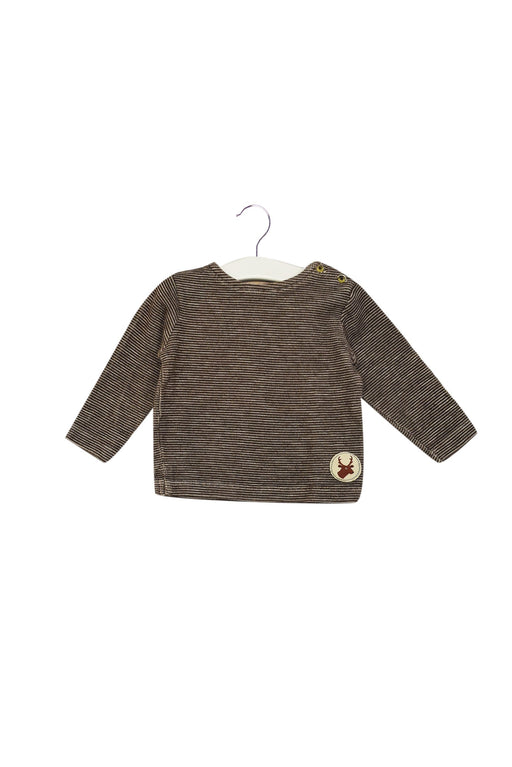 A Brown Long Sleeve Tops from Bout'Chou in size 6-12M for neutral. (Front View)