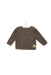 A Brown Long Sleeve Tops from Bout'Chou in size 6-12M for neutral. (Front View)