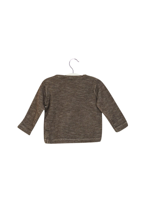 A Brown Long Sleeve Tops from Bout'Chou in size 6-12M for neutral. (Back View)
