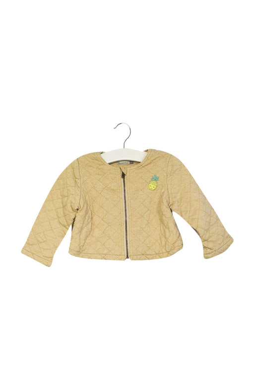 A Gold Cardigans from Catimini in size 6-12M for girl. (Front View)