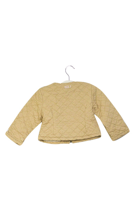 A Gold Cardigans from Catimini in size 6-12M for girl. (Back View)