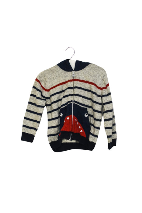 A Grey Zippered Sweatshirts from Catimini in size 6-12M for boy. (Front View)