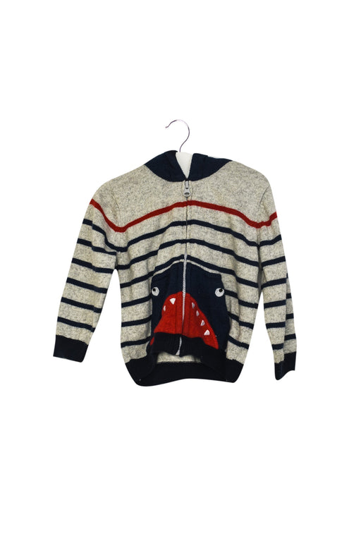 A Grey Zippered Sweatshirts from Catimini in size 6-12M for boy. (Front View)