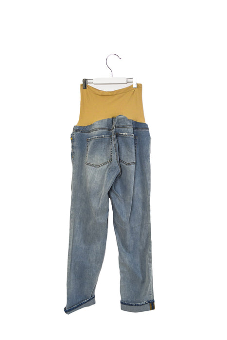 A Blue Jeans from Luxe Essentials Denim in size S for maternity. (Back View)