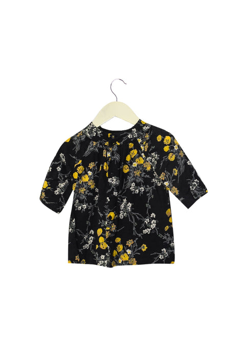 A Grey Long Sleeve Dresses from Bonpoint in size 3-6M for girl. (Back View)