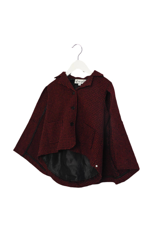 A Red Capes & Ponchos from A for Apple in size 4T for girl. (Front View)