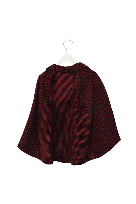 A Red Capes & Ponchos from A for Apple in size 4T for girl. (Back View)