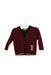 A Red Cardigans from Bonpoint in size 3-6M for girl. (Front View)